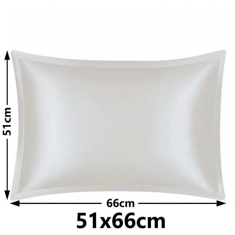Anypillow Pillowcase 51x66cm White Pure Real Silk For Comfortable And Relaxing Home Bed