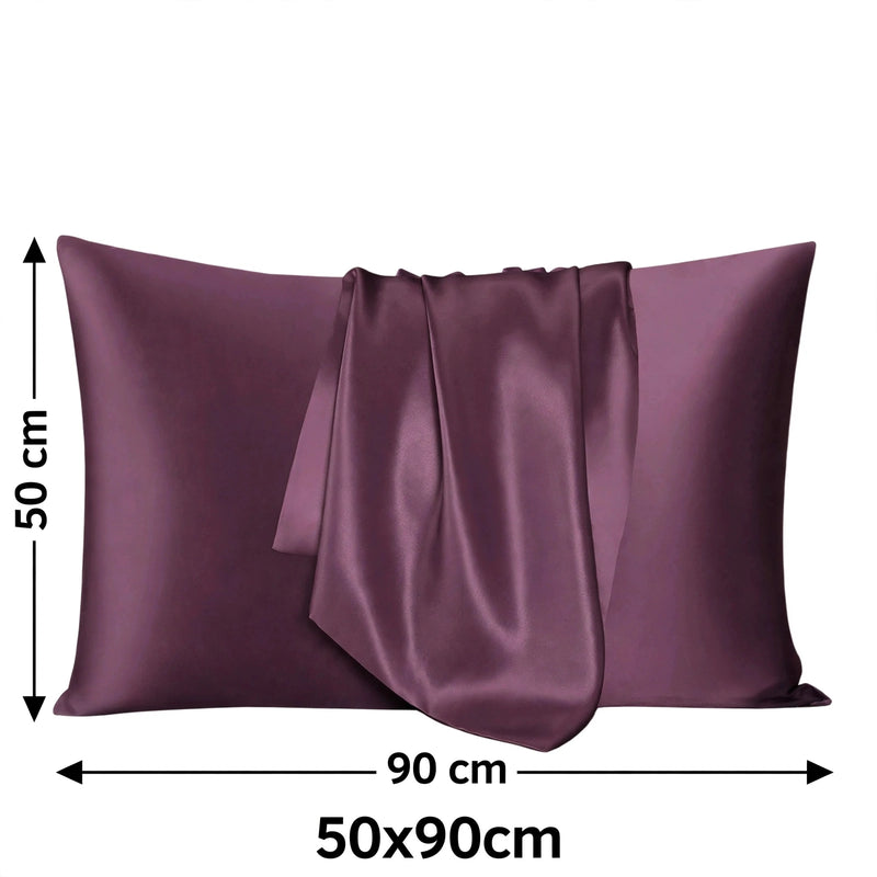 ANYHOUZ Pillowcase 50x90cm Purple Natural Mulberry Silk For Comfortable And Relaxing Home Bed