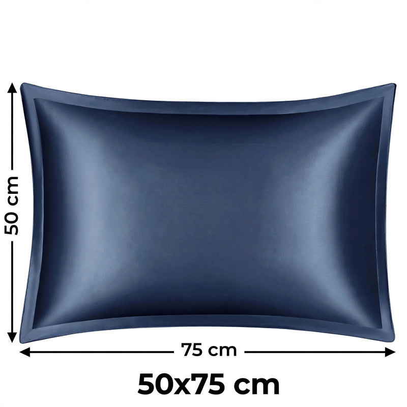 ANYHOUZ Blue Pure Silk Pillowcase 50x75cm Soft Smooth Luxury Bedding