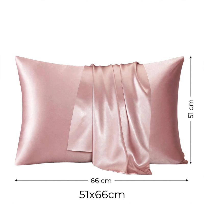Anypillow Pillowcase 51x66cm Pink Natural Mulberry Silk For Comfortable And Relaxing Home Bed