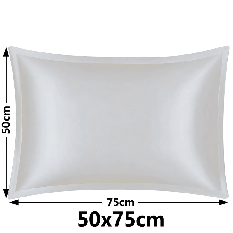 Anypillow Pillowcase 50x75cm White Pure Real Silk For Comfortable And Relaxing Home Bed