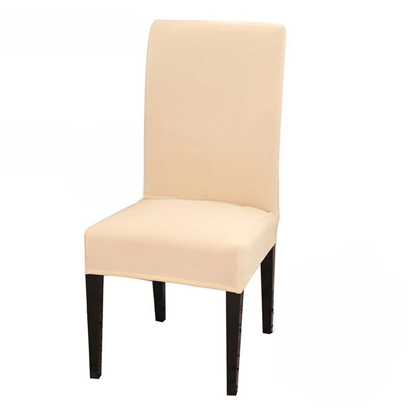 Anyseat Chair Cover Beige with Anti-Dirt and Waterproof Elastic Material for Dining Room Kitchen Wedding Hotel Banquet Restaurant