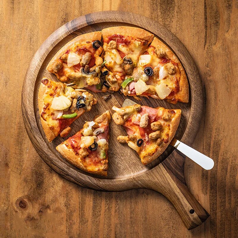 Anygleam Natural Wood Round Wood Cutting Board Food Kitchen Tableware