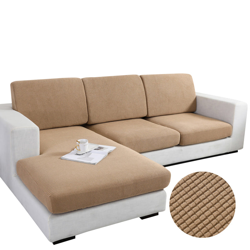 Anyseat Sofa Cover Camel Polyester Thick Stretchable Cushion For Living Room 1Pc Back Cushion