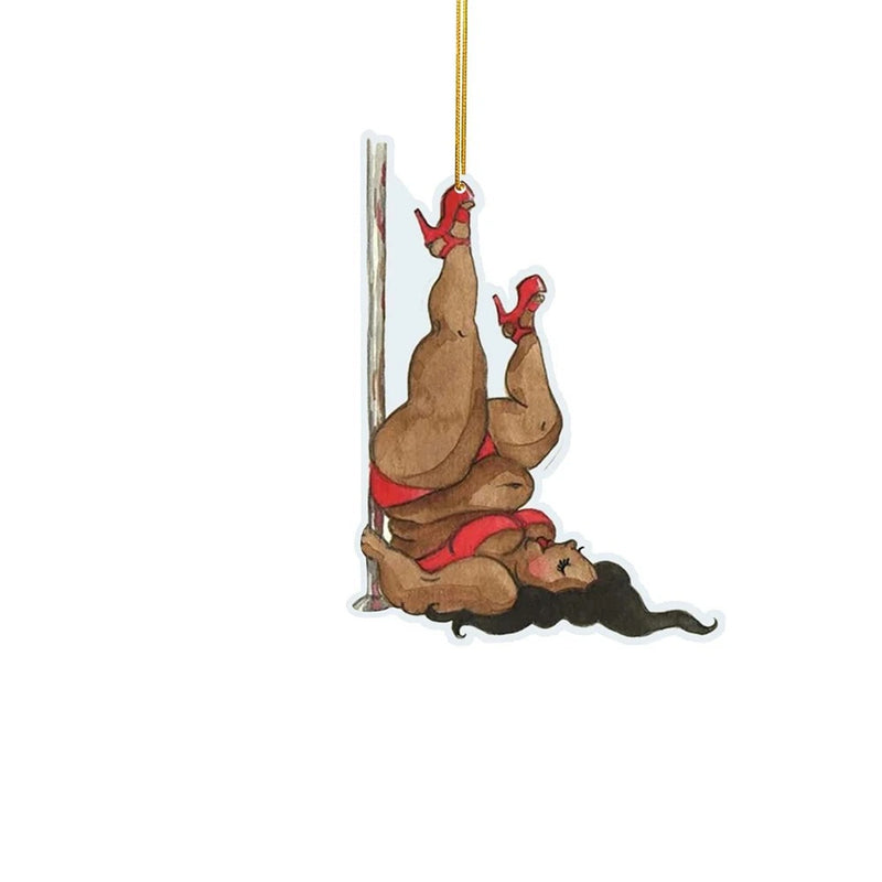 ANYDECO Christmas Funny Hanging Male Female Dance Pendan Ornaments 