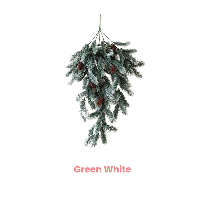 ANYDECO Christmas Wall Artificial Plant Vine Evergreen Hanging Decor