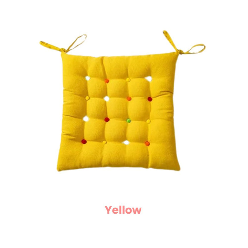 ANYHOUZ Non Slip Square Stool Cushion Soft Washable Cover