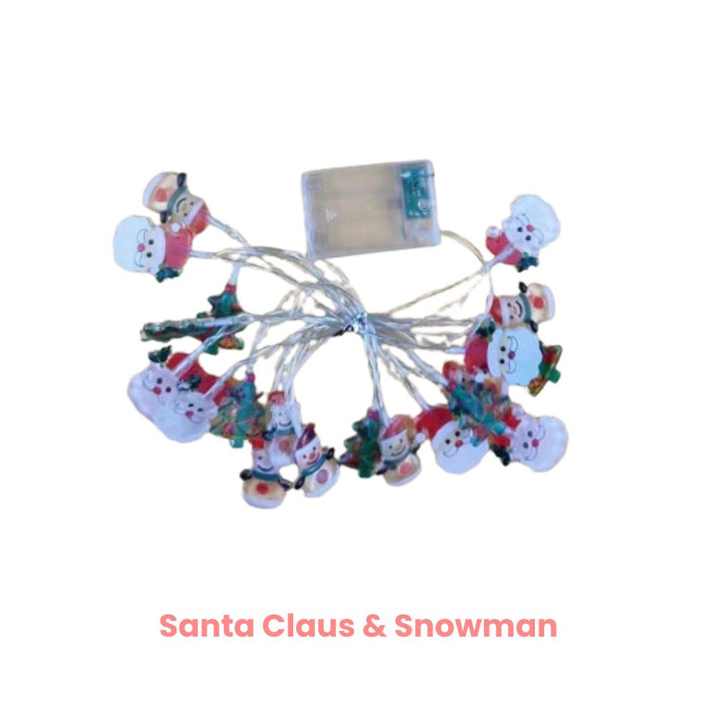 ANYDECO Christmas Lights Garland Yellow LED USB Hanging Holiday Decorations