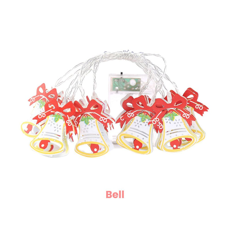 ANYDECO Christmas Lights Festive Theme Yellow LED USB Hanging Holiday Decorations