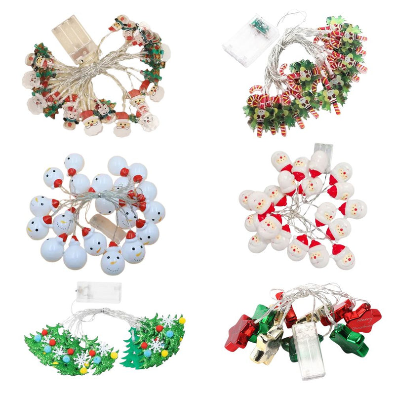 ANYDECO  Christmas String Lights Novelty Yellow 20 LED USB Hanging Holiday Decor