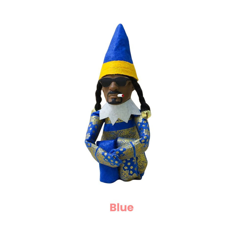 ANYDECO  Christmas Elf Doll Hip Hop Style Handcrafted Unique Ornament Holiday Decor