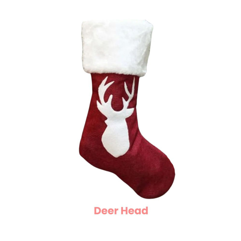 ANYDECO Christmas Stockings Hanging Socks Gift Candy Bag Decorations