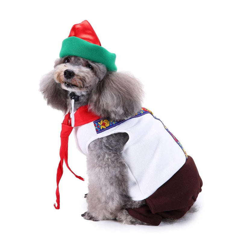 Anypet Dog Costume –Multi Color Holiday Outfit & Fun Accessories
