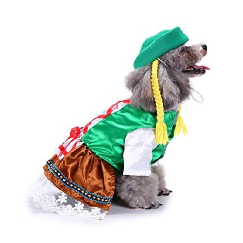 Anypet Dog Costume – German Dress Holiday Outfit & Fun Accessories