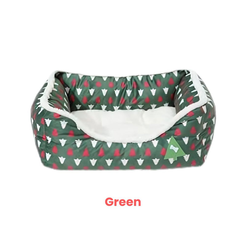 Anypet Christmas Pet Bed – Waterproof Sofa with Soft Cotton & Removable Cushion