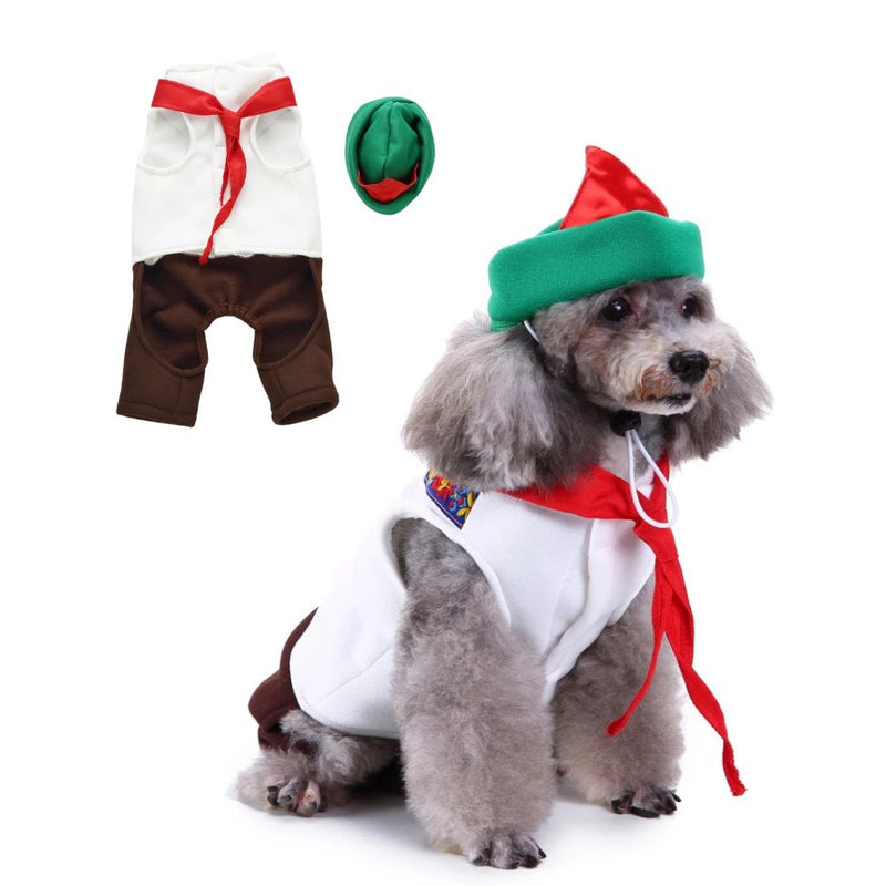 Anypet Dog Costume –Multi Color Holiday Outfit & Fun Accessories