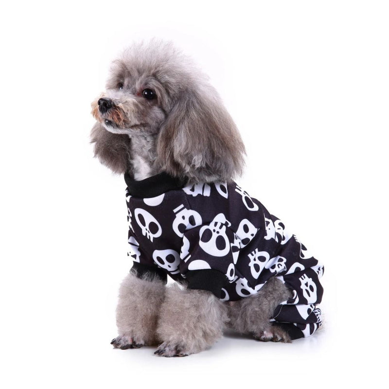 Anypet Dog Costume – Halloween Skull Dog Holiday Outfit & Fun Accessories