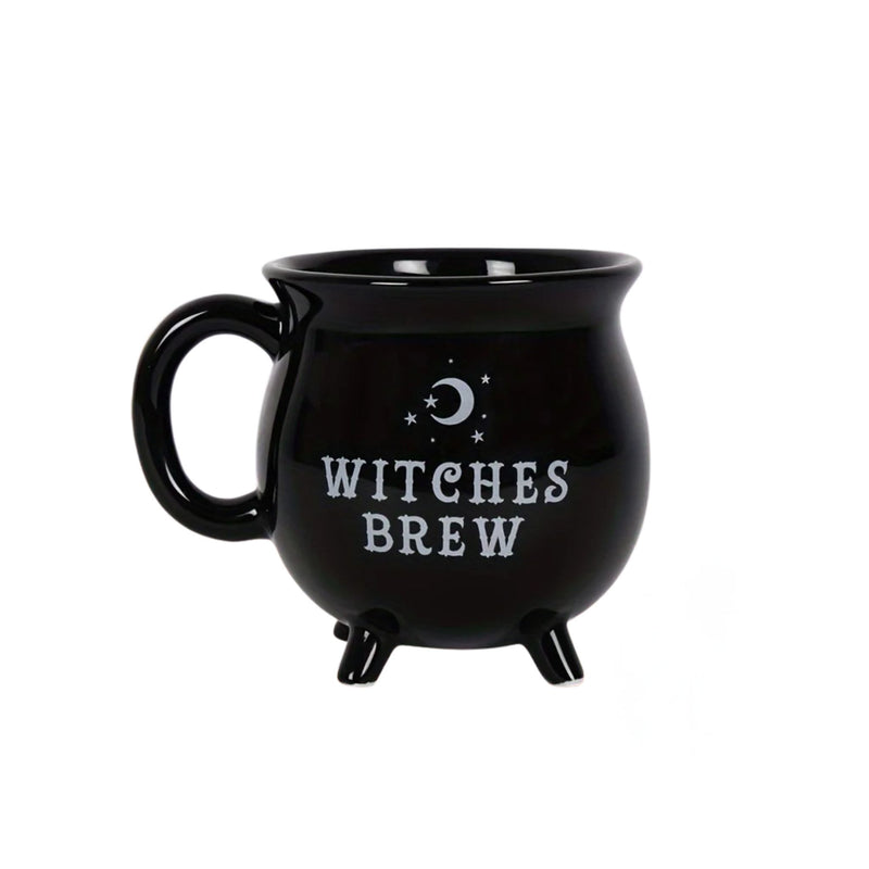 ANYGLEAM Coffee Mug Black Witches Brew Print Ceramic Drinkware