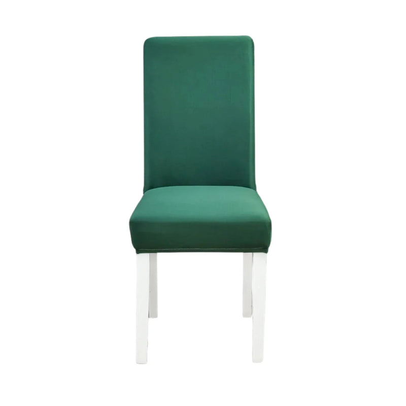 Anyseat Green Chair Cover Plain Elastic Slipcover Dining Decor