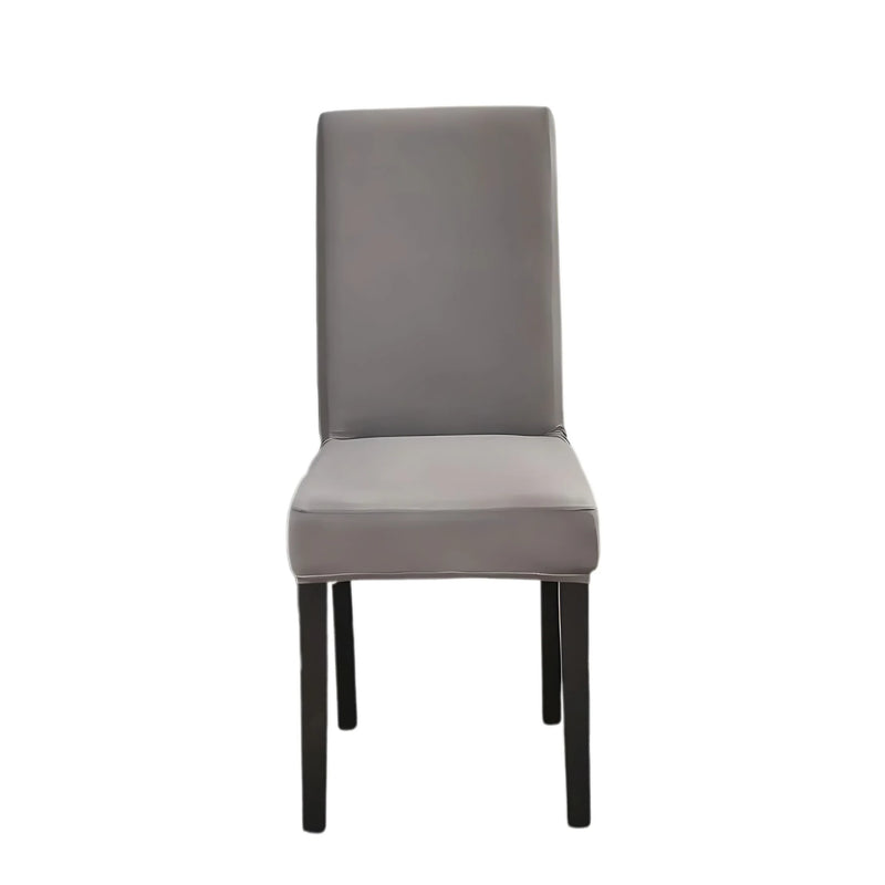 Anyseat Gray Elastic Chair Cover – Plain Dining Slipcover & Home Décor
