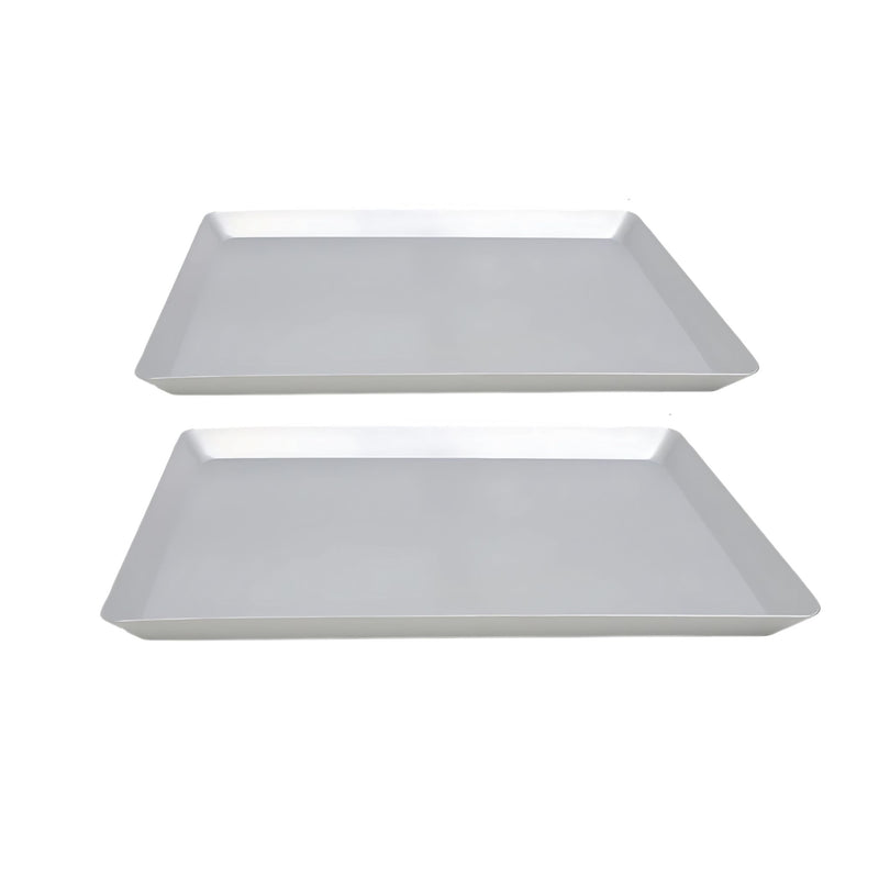 ANYGLEAM Baking Tray 2Pcs Rectangular Oven Pastry Sheet Pan
