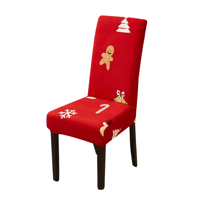 Anyseat Chair Cover Red Christmas Design Stretchable  Dining Slipcover