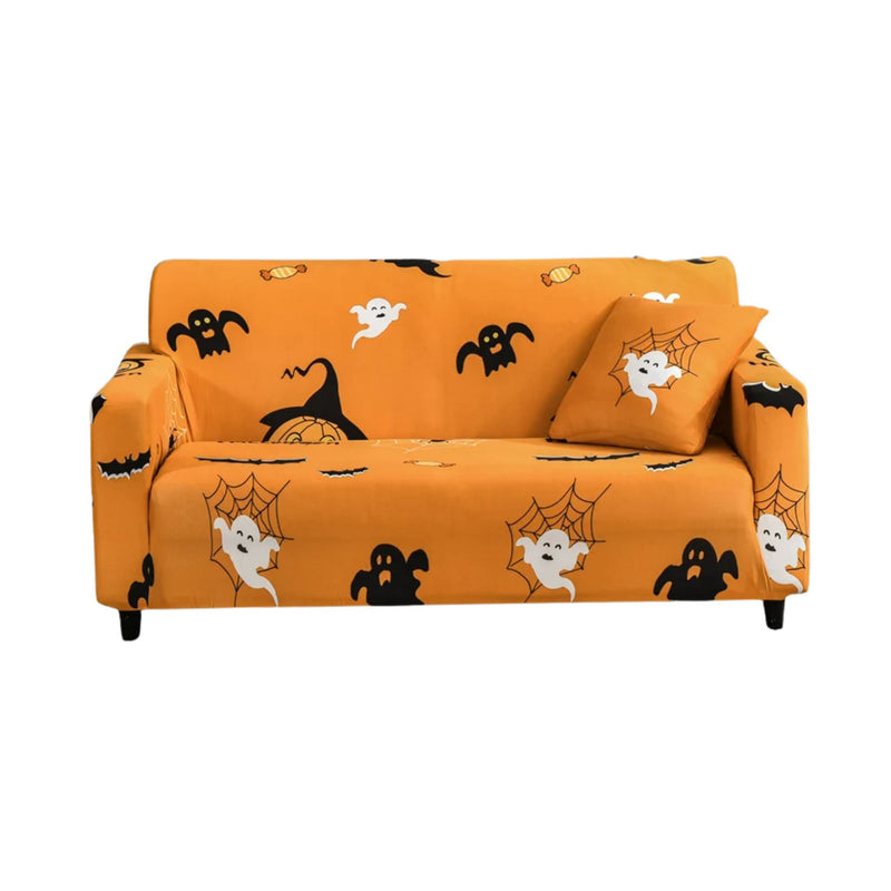 Anyseat Sofa Cover Halloween Cobweb Design Non Slip Stretchable Slipcover