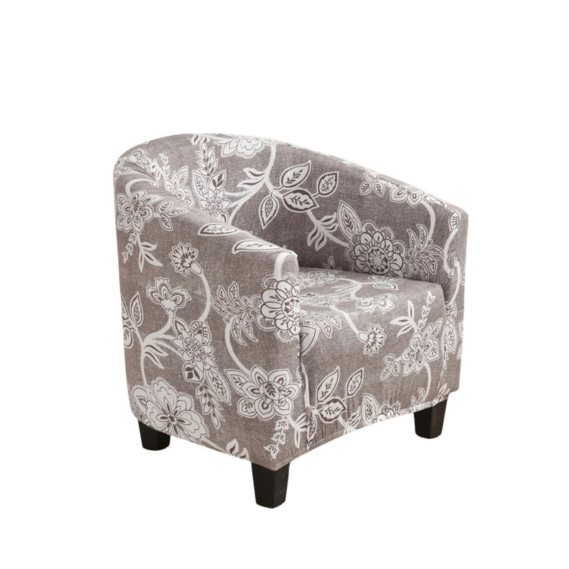 Anyseat Chair Cover Light Gray Bohemian Style Dust Proof Tub Slipcover Home Decor