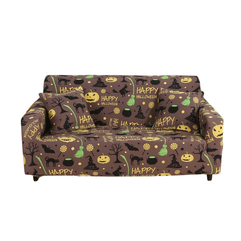 Anyseat Sofa Cover Mix Halloween Design Stretchable Non Slip Slipcover