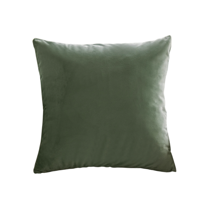 Anypillow Green Plush Decorative Cushion Cover – Soft Throw Pillowcase for Sofa & Bed