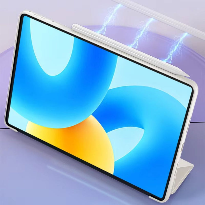 ANYMOB Huawei Tablet Case Ice Blue with Ultra Thin PU Leather Stand Matepad Cover