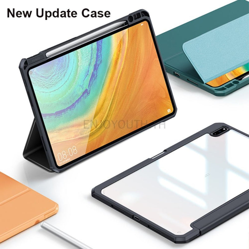 ANYMOB Huawei Tablet Case Dark Green with Stylus Holder for MatePad 10.4