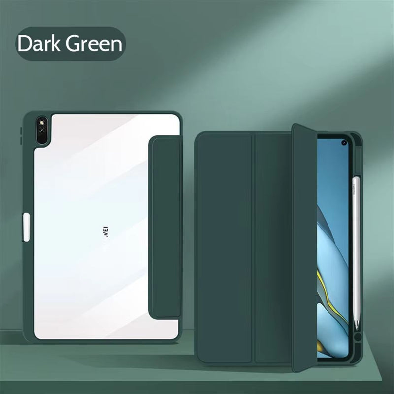 ANYMOB Huawei Tablet Case Dark Green with Stylus Holder for MatePad 10.4