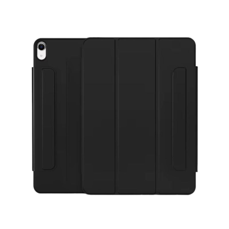 ANYMOB iPad Case Black PU Velvet Smart Folio Magnetic Clip Protective Cover with 10th 10.9 film