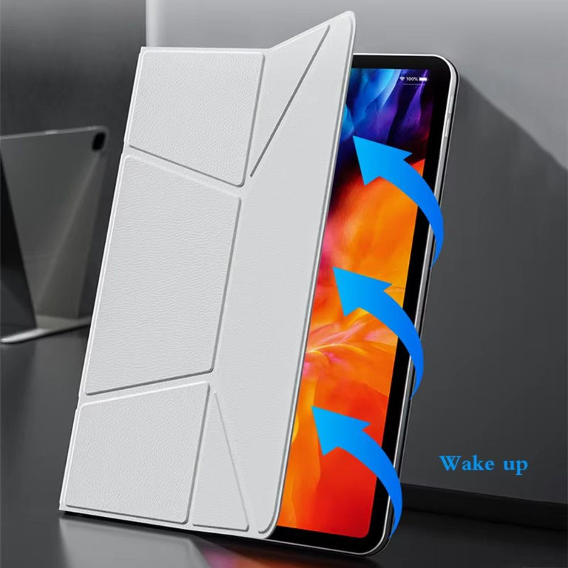 ANYMOB iPad Case Black Magnetic Clamp Folding Adjustable Stand Bracket Cover