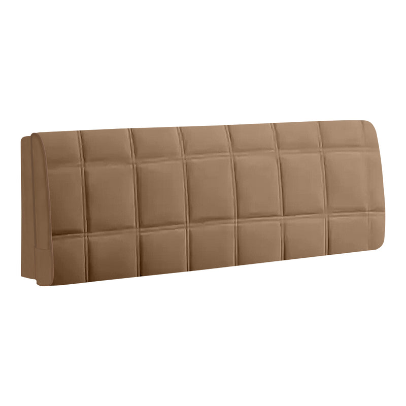 Anycozy Headboard Cover Square Coffee Super Soft Smooth Quilted Velvet Bed Back Dust Protector Cover 190x70cm