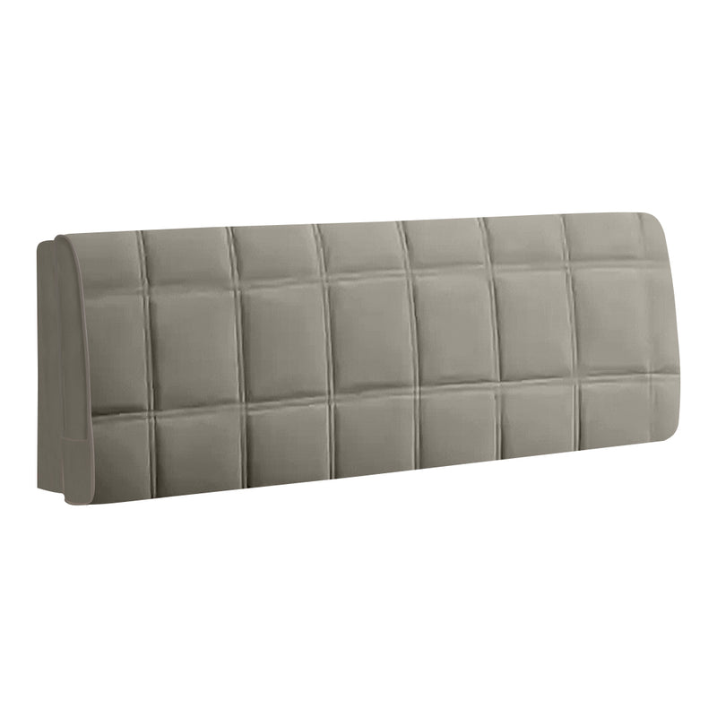 Anycozy Headboard Cover Square Light Gray Super Soft Smooth Quilted Velvet Bed Back Dust Protector Cover 210x70cm
