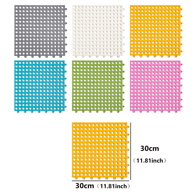 ANYHOUZ Splicing Mat White 30x30cm 1Pc Non Slip Foot Mat Waterproof Mat Stitching Foot Pad