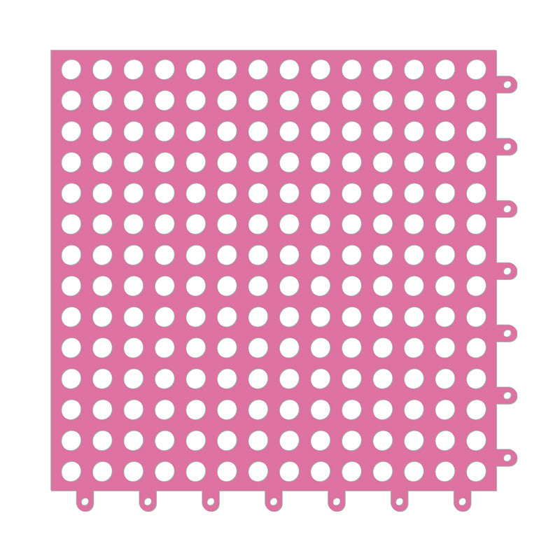 ANYHOUZ Splicing Mat Rosered 30x30cm 8Pcs Non Slip Foot Mat Waterproof Mat Stitching Foot Pad
