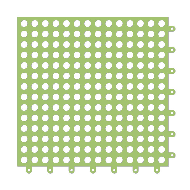 ANYHOUZ Splicing Mat Green 30x30cm 6Pcs Non Slip Foot Mat Waterproof Mat Stitching Foot Pad