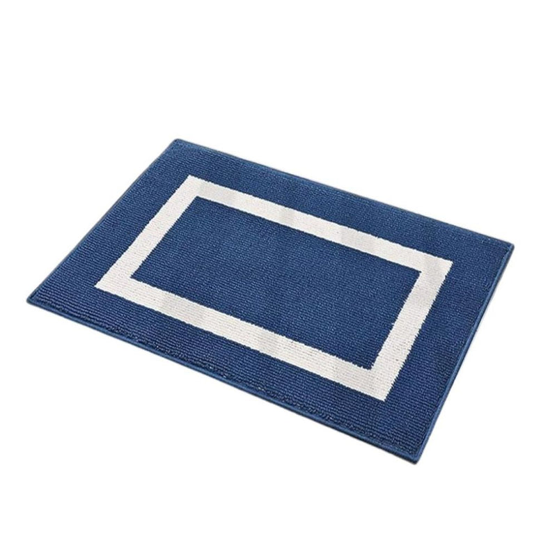 Anymat Doormat Navy Blue Non Slip Dirt Resistant Mat For Kitchen And Bathroom