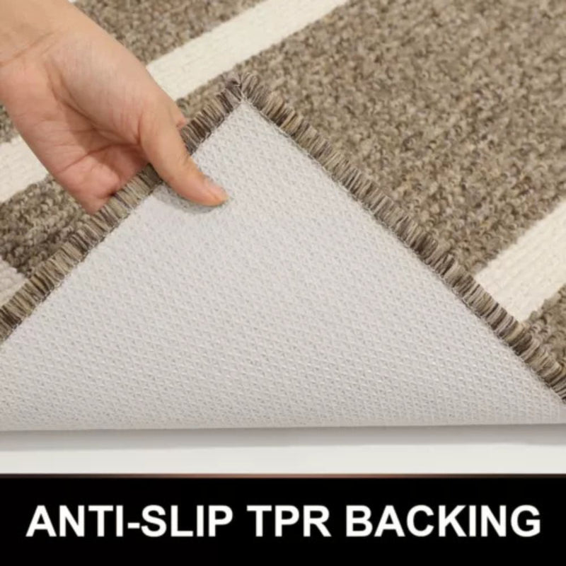 Anymat Doormat Grey Non Slip Dirt Resistant Mat For Kitchen And Bathroom