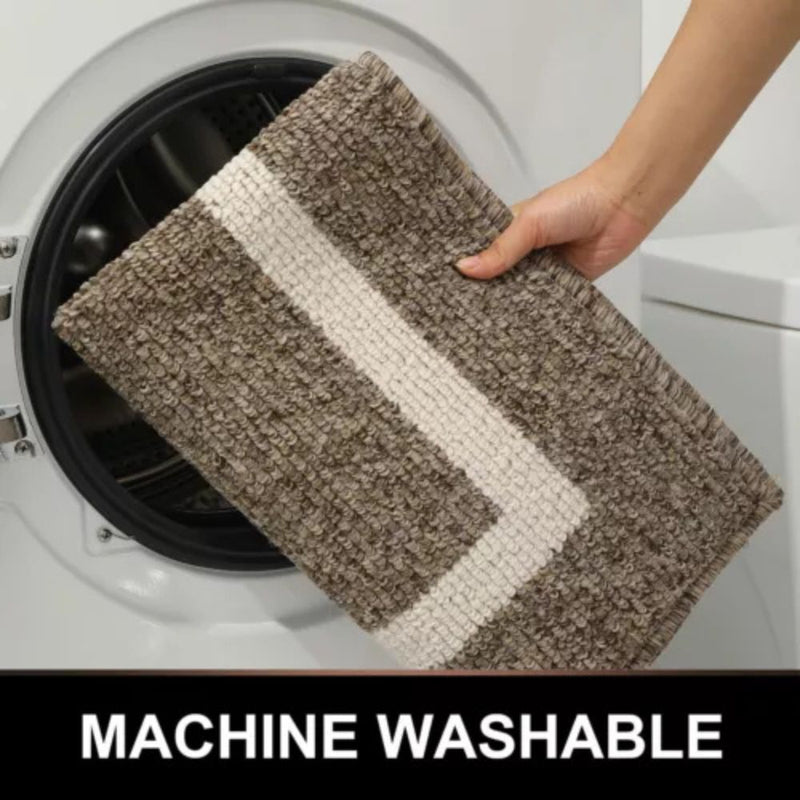 Anymat Doormat Grey Non Slip Dirt Resistant Mat For Kitchen And Bathroom