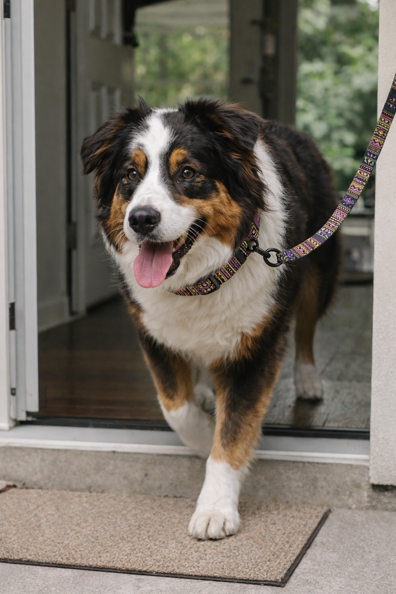 Anypet Dog Leash – Multi Color Purple Tribal Rope Harness Lead for Training & Walking