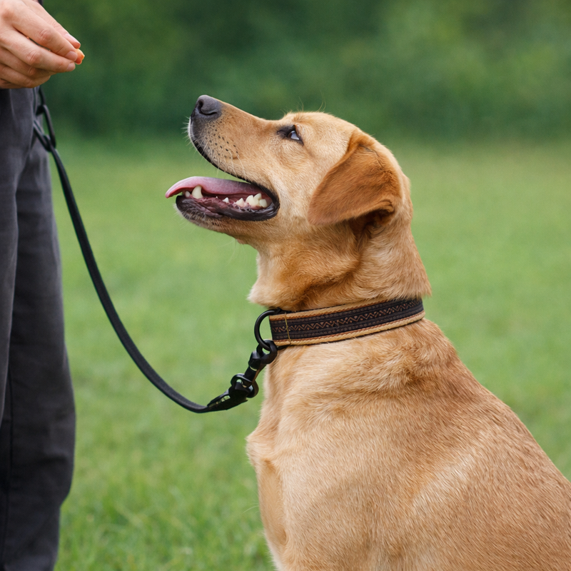 Anypet Dog Leash – Brown Mustard Rope Harness Lead for Training & Walking