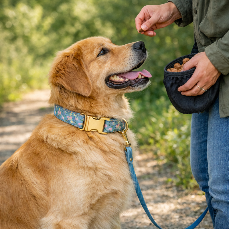 Anypet Powder Blue Dog Collar - Stylish Comfortable Dog Accessory with Safety Buckle Durable Strap