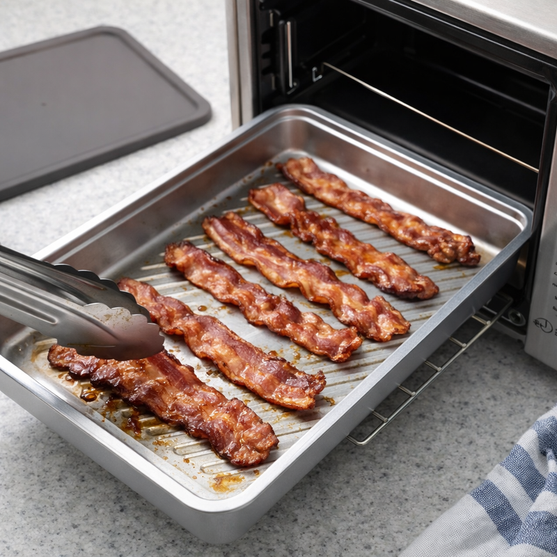 Anygleam Silver Stainless Steel Crisper Box – 2Pcs Food Grade Food Storage Container with Lid