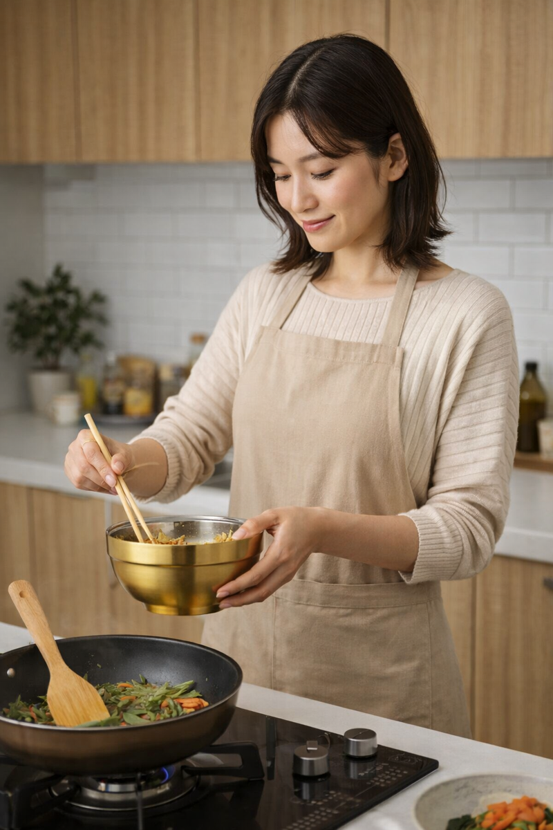 Anygleam Gold Rice Bowls – 2Pcs Big Stainless Steel, Single-Layer Anti-Scalding Cooking Utensils