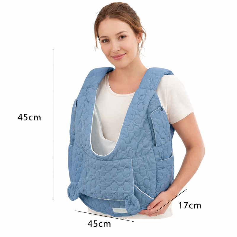 Anypet Large Royal Blue Pet Carrier Backpack – Embroidered Fabric, Spacious Design for Small Dogs & Cats