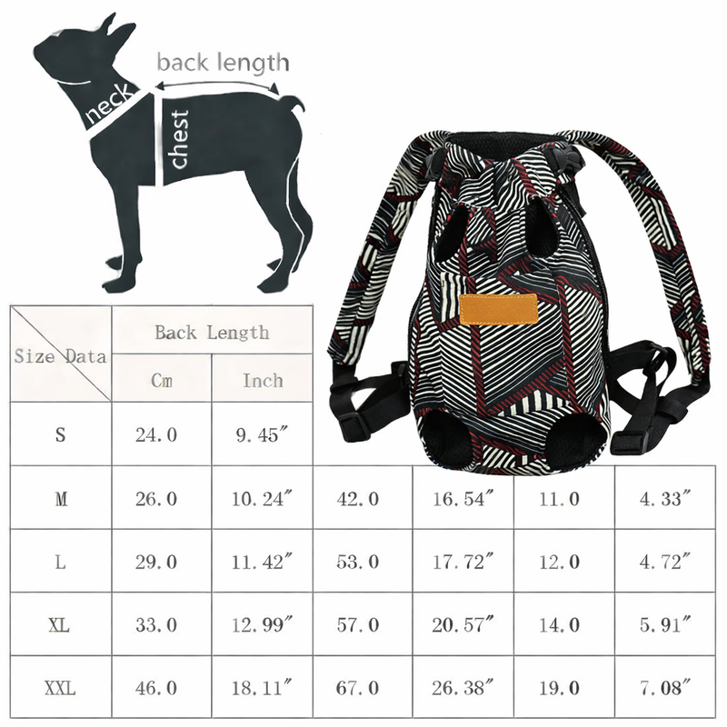 Anypet 3XL Linear Triangular Pattern Denim Pet Carrier Backpack – Breathable Travel Bag with Pockets for Small Pets